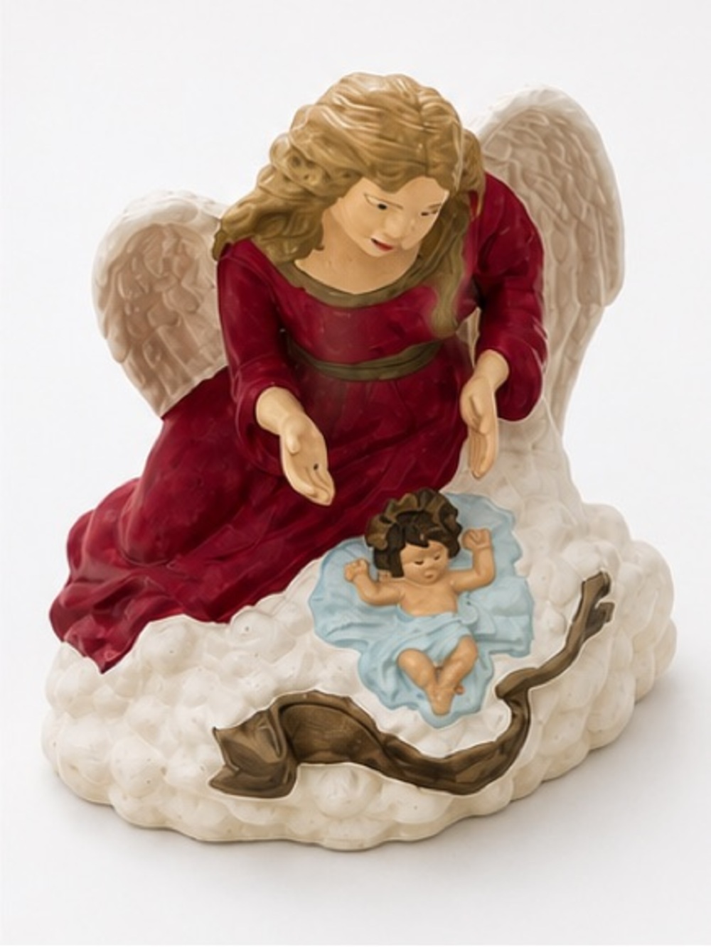 Set of 5 Hand-Painted Vintage Angel Figurines - Multicolor - Picture 5 of 11
